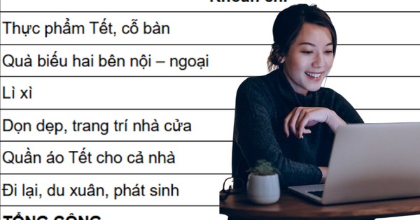 Tôi giật mình khi cộng bảng chi tiêu Tết ra 62 triệu, vắt óc không biết bỏ khoản nào trong khi chồng cứ càu nhàu bên tai