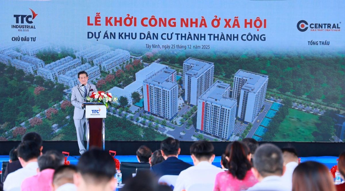 Dự án Khu dân cư TTC do TTC Land hợp tác TTC IZ chính thức khởi công Nhà ở xã hội gần 1.200 căn