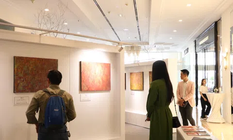 Sài Gòn mùa Covid-19 trong tranh trừu tượng của họa sĩ Pháp