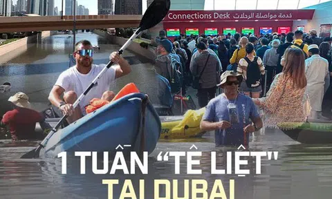 Dubai sau 1 tuần "tê liệt" vì nước lũ: Khi thảm họa thiên nhiên kinh khủng nhất trong 75 năm tàn phá thành phố xa hoa
