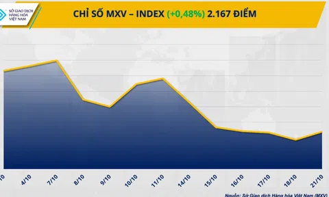 Chỉ số MXV-Index phục hồi, chấm dứt chuỗi giảm 5 phiên