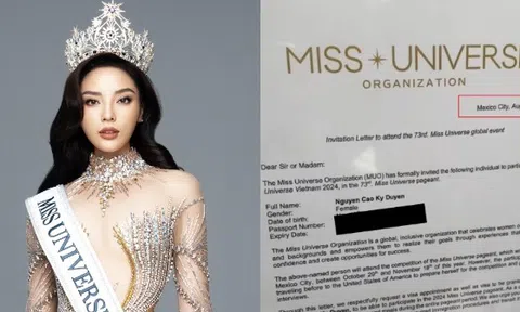 Bức hình dấy lên cáo buộc Kỳ Duyên được mời thi Miss Universe trước khi đăng quang tận 2 tuần