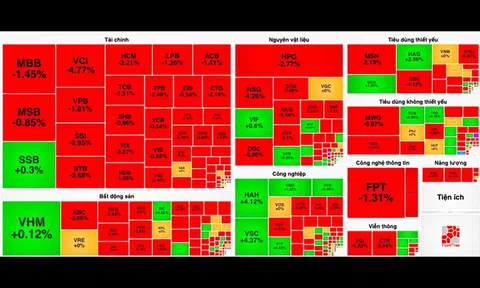 Áp lực bán dâng cao, VN-Index bị đẩy về sát mốc 1.230 điểm