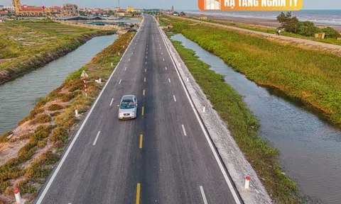 Chiêm ngưỡng tuyến đường 2.700 tỷ đồng, dài 65 km mới hoàn thành ở Nam Định