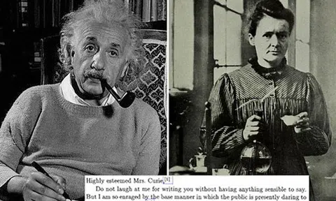 Albert Einstein đã viết những gì trong bức thư gửi Marie Curie vào năm 1911?