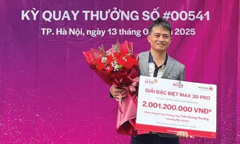 Lấy 6 số cuối của tờ tiền lẻ để mua Vietlott, người đàn ông ở Hà Nội trúng giải 2 tỷ đồng