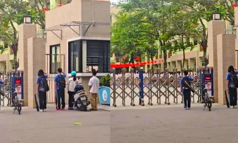 Đi học muộn, 5 học sinh đến cổng trường bỗng đứng khựng lại và làm hành động nhận về "bão tim"