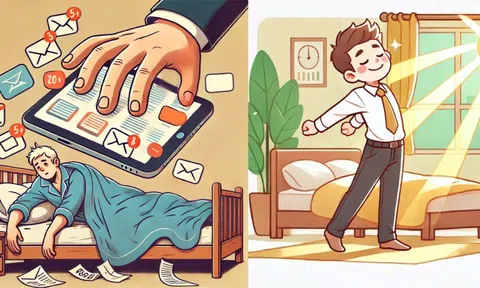 Một buổi sáng của doanh nhân hạnh phúc