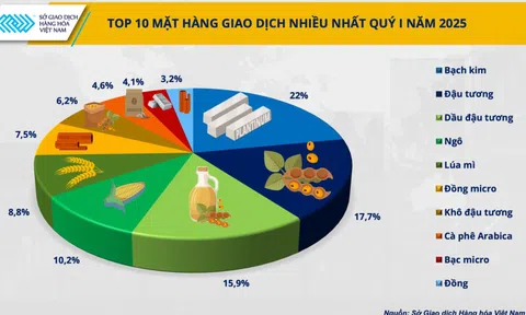 Khối lượng giao dịch hàng hóa tiếp tục tăng