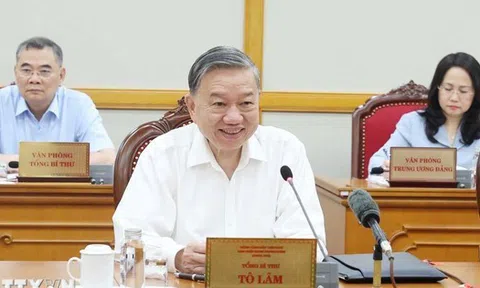 Tổng Bí thư Tô Lâm chủ trì họp về sắp xếp tổ chức bộ máy và đơn vị hành chính các cấp