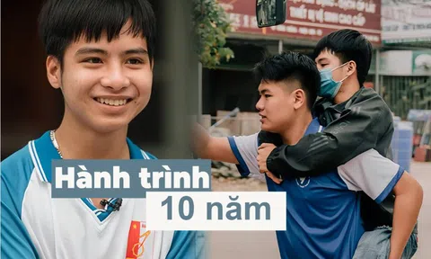Nam sinh 10 năm được bạn cõng đi học tốt nghiệp ĐH Bách Khoa loại Giỏi: "Hiếu sẽ cùng bố mẹ mình có mặt ở lễ trao bằng"