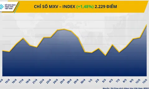 Thị trường hàng hóa khởi sắc, MXV-Index vượt mốc 2.200