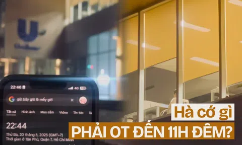 Cảnh tượng lúc 22:45 tại một tòa nhà ở TP.HCM nổ ra tranh cãi: Giờ phải lãng mạn hoá chuyện tăng ca?