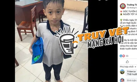 Bất ngờ về hoàn cảnh của cậu bé lớp 4 đội mưa mang trả điện thoại
