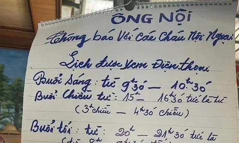 Nóng nhất MXH hôm nay: Ông nội thông báo quy định cho "khối nghỉ hè", một cháu có dấu hiệu không chấp hành!