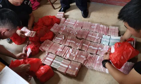 Tịch thu 29,6 tỷ đồng tiền mặt chôn rải rác khắp vườn và 6 kg vàng trong chuồng gà của một căn nhà cấp 4