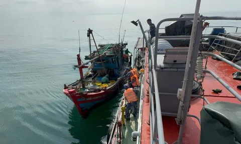 Biên phòng Quảng Trị phát hiện, xử lý 2 tàu cá khai thác không đúng quy định