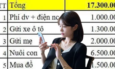 Bảng chi tiêu trị giá 17,3 triệu đồng của cô vợ Hà Nội khiến nhiều người lắc đầu: "Lương 60 triệu cũng chưa dám tiêu cỡ này"