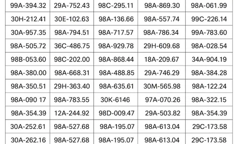 90 chủ xe có biển số sau nhanh chóng nộp phạt nguội theo Nghị định 168