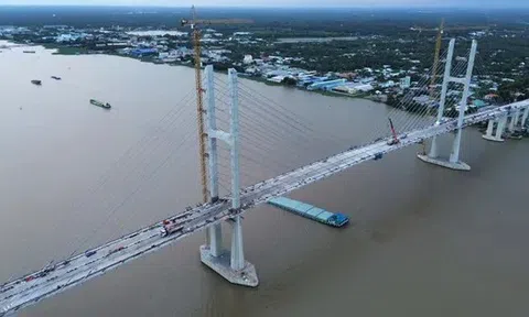 Các hạng mục chính cầu Rạch Miễu 2 hoàn thành trong tháng 6