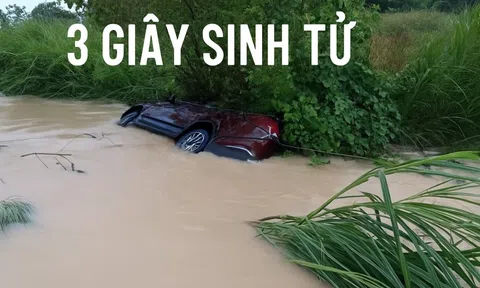 3 giây quyết đoán, ông bố đã cứu sống 5 mạng người trên chiếc xe bị lũ dữ cuốn trôi: Kỹ năng thoát hiểm thần tốc!
