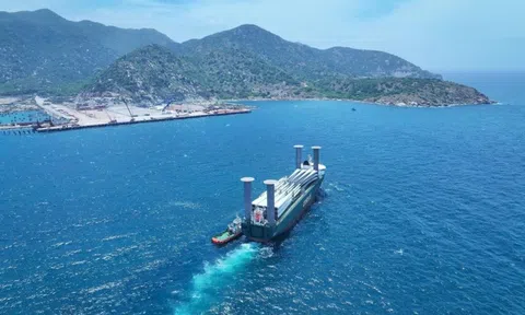 Cảng Cà Ná đón chuyến tàu "lịch sử" từ Đức, loạt thiết bị siêu trường, siêu trọng cập bến Việt Nam