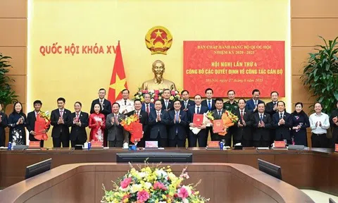 Công bố quyết định, nghị quyết của Bộ Chính trị, Ban Bí thư, UBTV Quốc hội về công tác nhân sự
