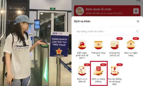 Từ nay, hành khách chỉ cần 10 giây để làm thủ tục tại sân bay nếu biết sử dụng mục này của VNeID