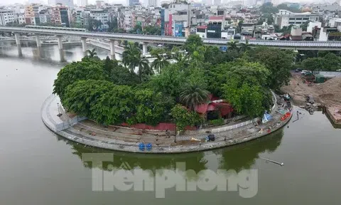 Cận cảnh bán đảo hồ Đống Đa sắp thành công viên, khu vui chơi