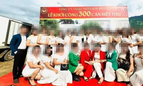 Bức ảnh nữ giám đốc xuất hiện trong lễ khởi công 300 căn biệt thự: Đó là dự án "tự vẽ"