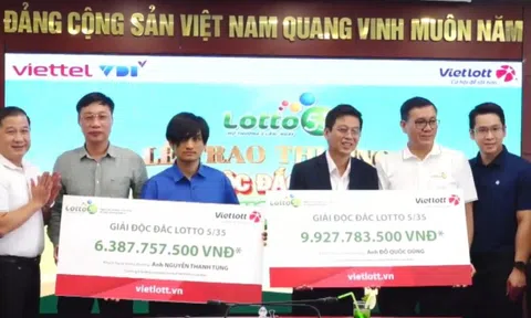 Hai người trúng xổ số Vietlott tiền tỷ không đeo mặt nạ