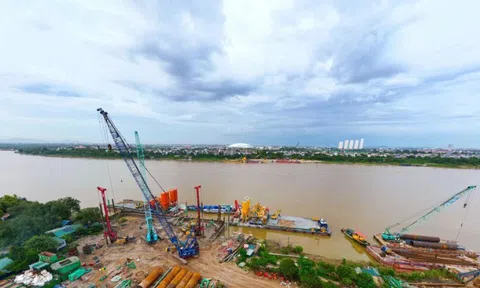 Hiện trạng dự án cầu Tứ Liên gần 20.000 tỷ đồng sau hơn 2 tháng triển khai