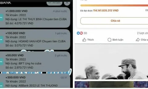 Nhiều người chuyển nhầm tiền ủng hộ Cuba: Ngân hàng nói gì?