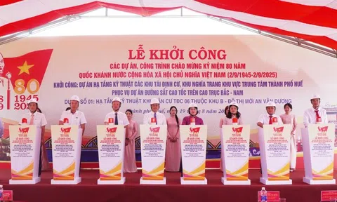 Huế đồng loạt khởi công 4 dự án tái định cư, nghĩa trang phục vụ đường sắt tốc độ cao