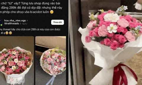 Khách ấm ức tố shop hoa tươi Hà Nội “treo đầu dê bán thịt chó”, còn bị shop block vì… bóc phốt đúng quá!