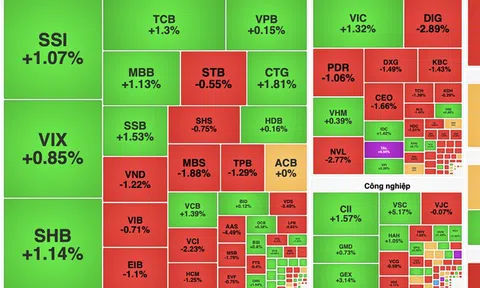Cổ phiếu vốn hóa lớn kéo VN-Index đi lên, thanh khoản tiếp tục suy giảm