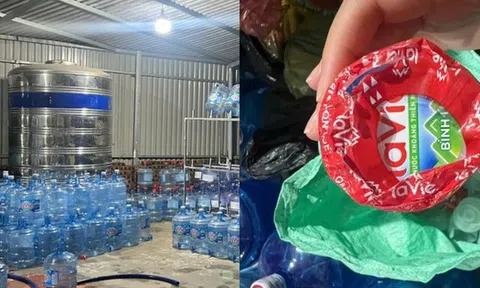Vụ 20.000 bình nước Lavie giả tuồn đi tiêu thụ khắp nơi ở Hà Nội: Chi phí sản xuất chỉ 10.000 đồng, bán ra 70.000 đồng