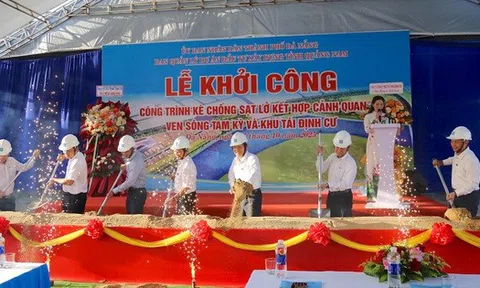 Đà Nẵng khởi công dự án chống sạt lở gần trăm tỷ dọc sông Tam Kỳ