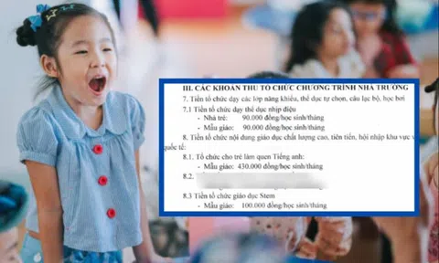 Khoản tiền "lạ hoắc" trong phiếu thu, nhiều phụ huynh chưa nghe thấy bao giờ: Lên tới 440 nghìn đồng/tháng