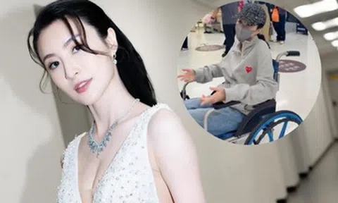 Diễn viên Lâm Hạ Vy bị tai nạn khi quay phim, phải ngồi xe lăn sau ồn ào phá sản