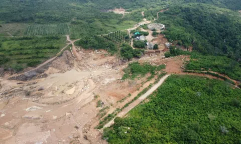 Cận cảnh hiện trường vụ vỡ hồ chứa nước trên núi ở Lâm Đồng