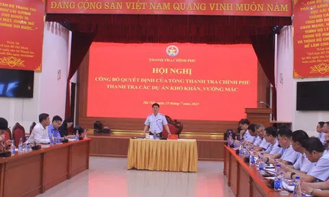 Công bố kết luận thanh tra các dự án có khó khăn, vướng mắc tại Bộ Văn hóa, Thể thao và Du lịch