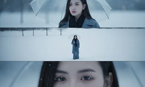 Trend tạo ảnh tuyết rơi đang cực hot: Chỉ 1 phút có ngay ảnh tuyết rơi "tuyệt đối điện ảnh Hàn Quốc" buồn thấu tim