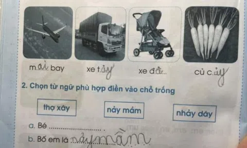 Bài tập Tiếng Việt của học sinh lớp 1 khiến phụ huynh "đau đầu": "Nhà tôi vậy, nhà bạn cũng thế thôi"