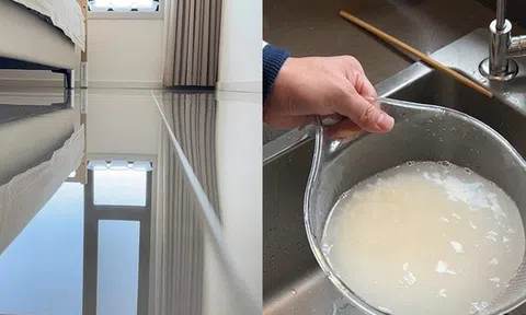 Lau nhà bằng nước là vô nghĩa: Thêm 1 thứ này vào, sàn sáng như gương suốt cả tuần!