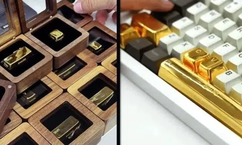 Công ty công nghệ chơi lớn, tặng nhân viên nút bàn phím bằng vàng ròng