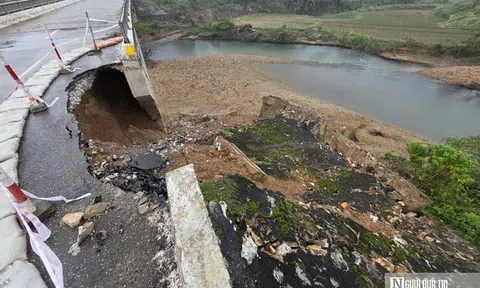 Cận cảnh tuyến quốc lộ có hàng loạt điểm sạt lở nghiêm trọng
