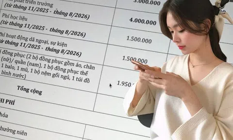 Bảng học phí gần 75 triệu của một em bé 6 tháng tuổi gây chú ý