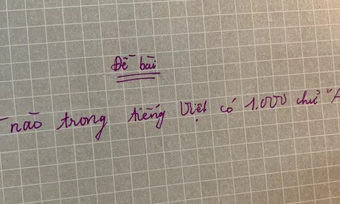 Từ tiếng Việt nào có 1.000 chữ "A"?