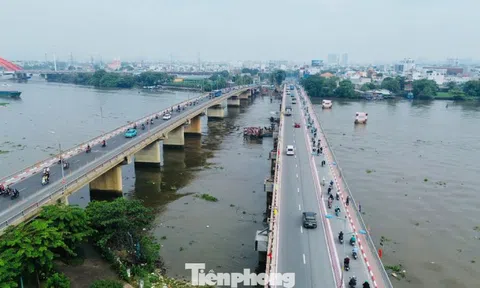Toàn cảnh cầu Bình Triệu 1 sau khi được 'thần đèn' nâng tĩnh không